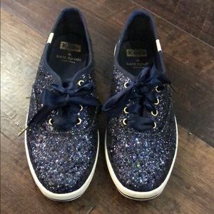 Navy Glitter Kate Spade x Keds